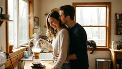 Jakie zdania wypowiada mężczyzna, gdy już się do kobiety przywiązał